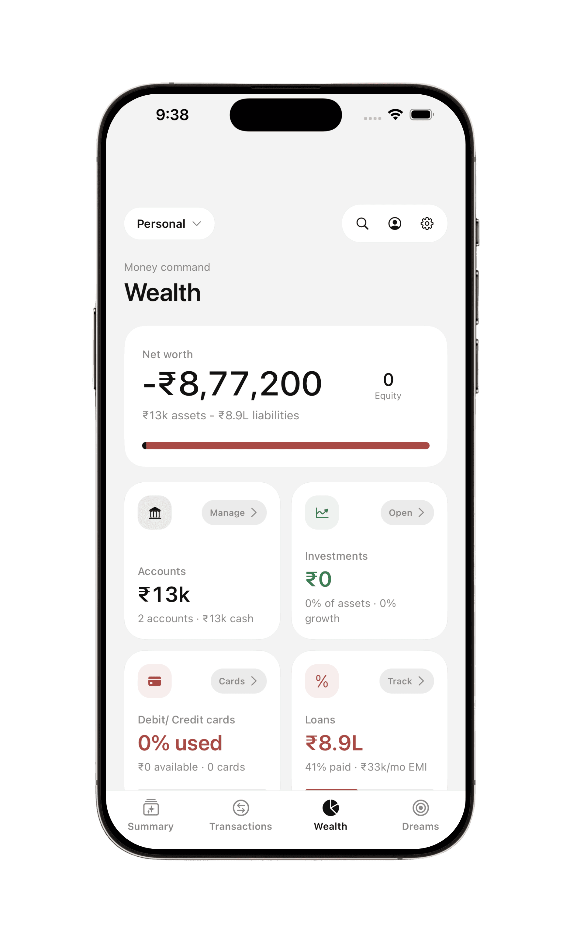 Wealth module preview